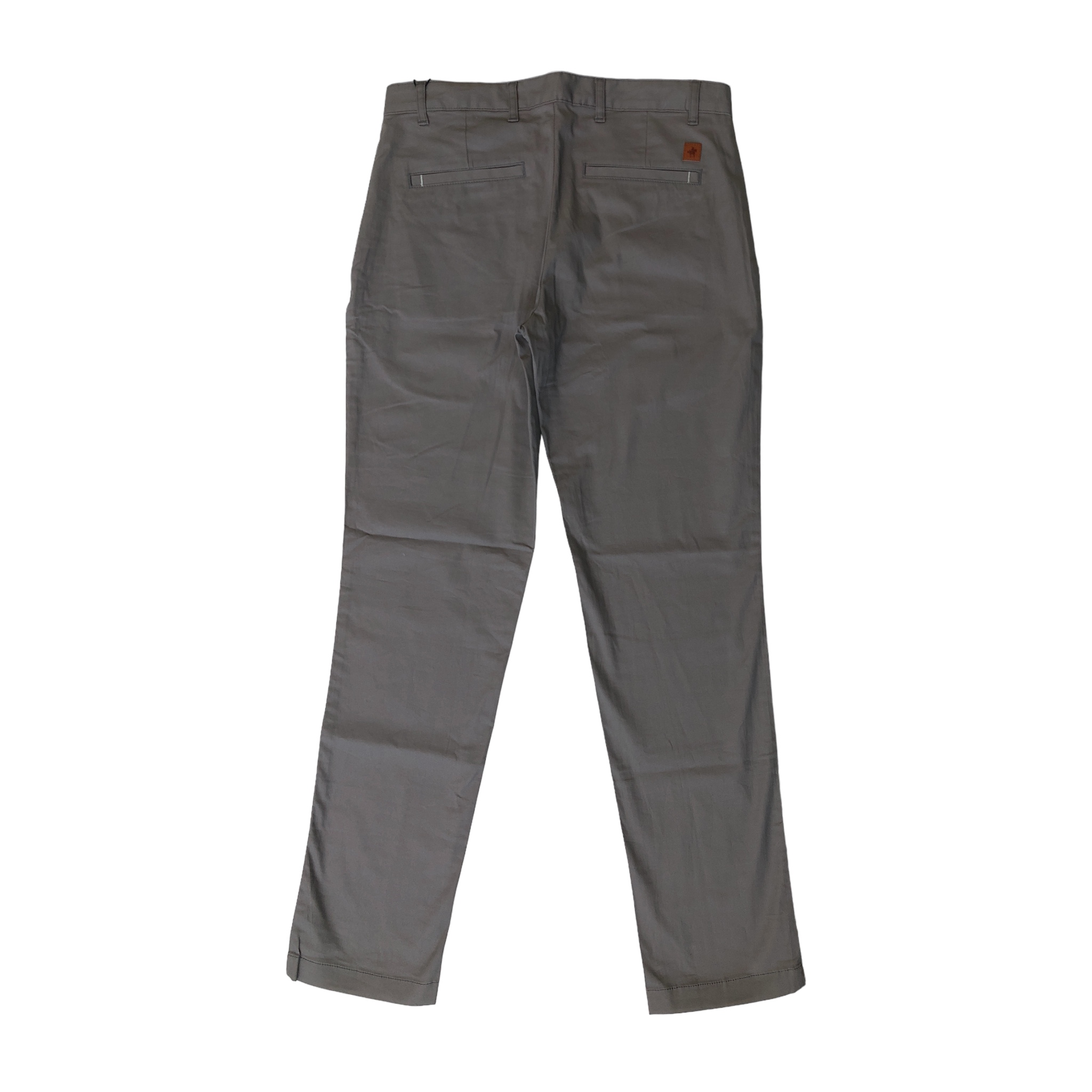 Pantalón Liso Color Gris Para Hombre Polo Team.