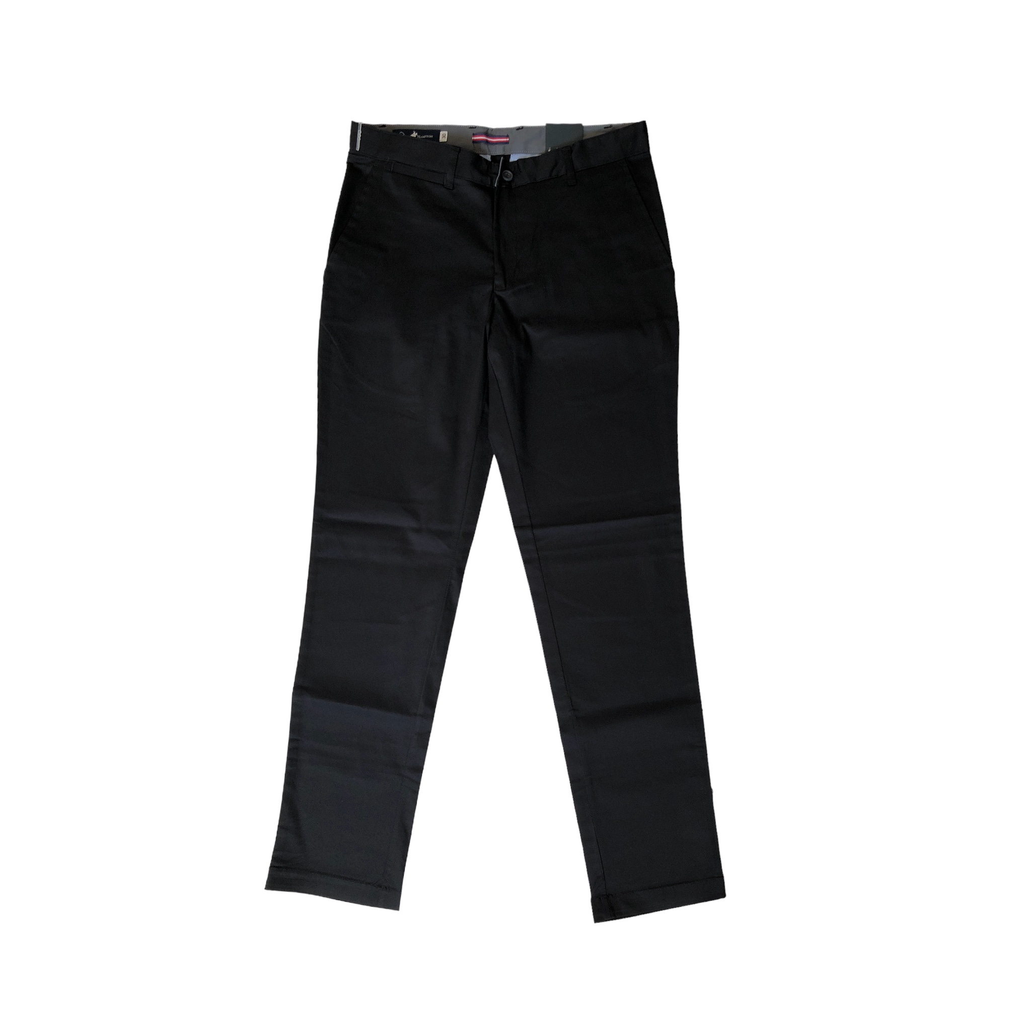 Pantalón Liso Color Negro Para Caballero Polo Team