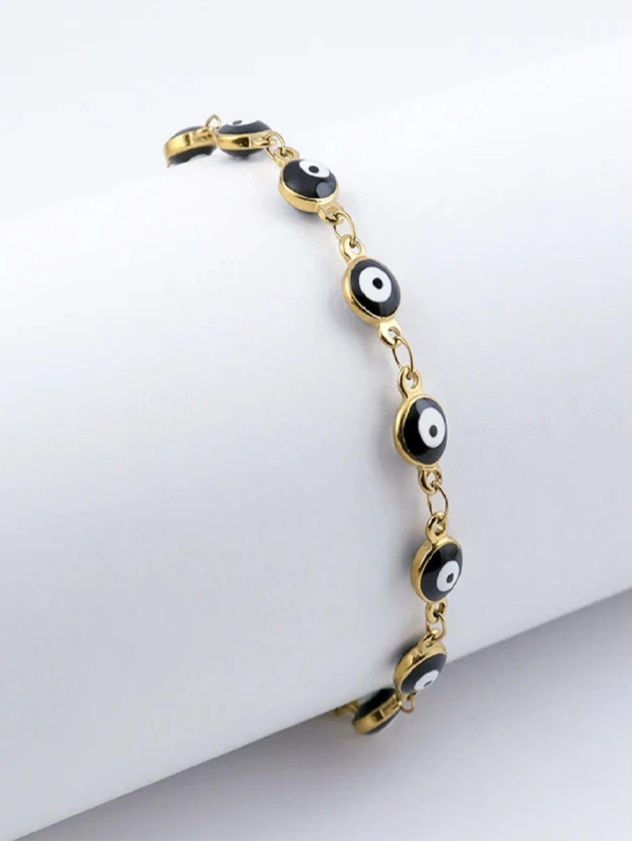 Pulsera de ojo turco negro