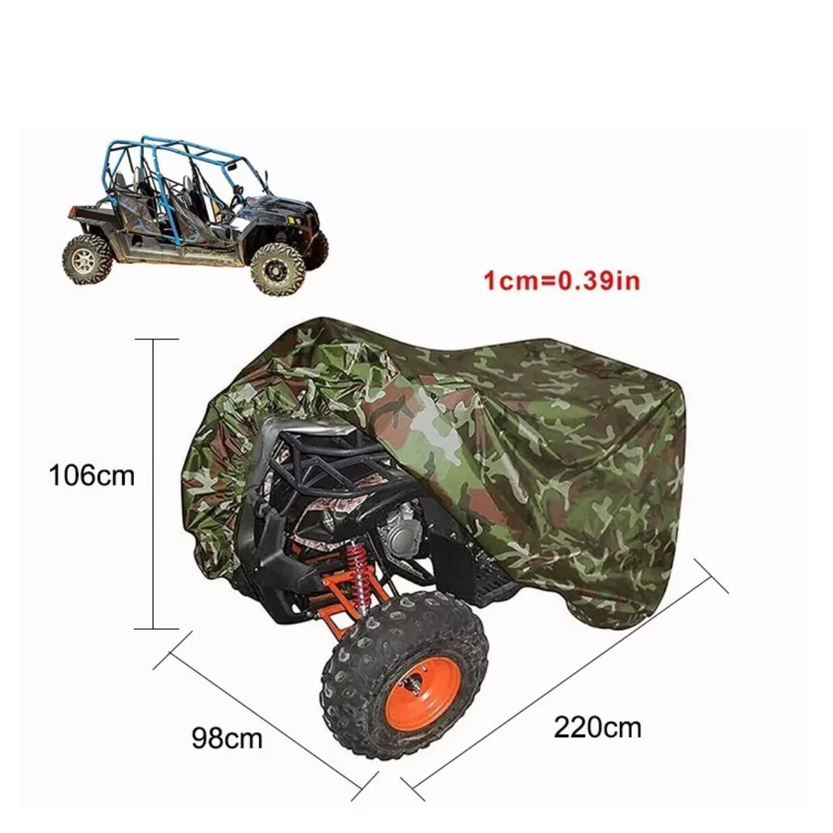 Funda Cubierta Cuatrimoto Atv Protector Moto Impermeable Xxl