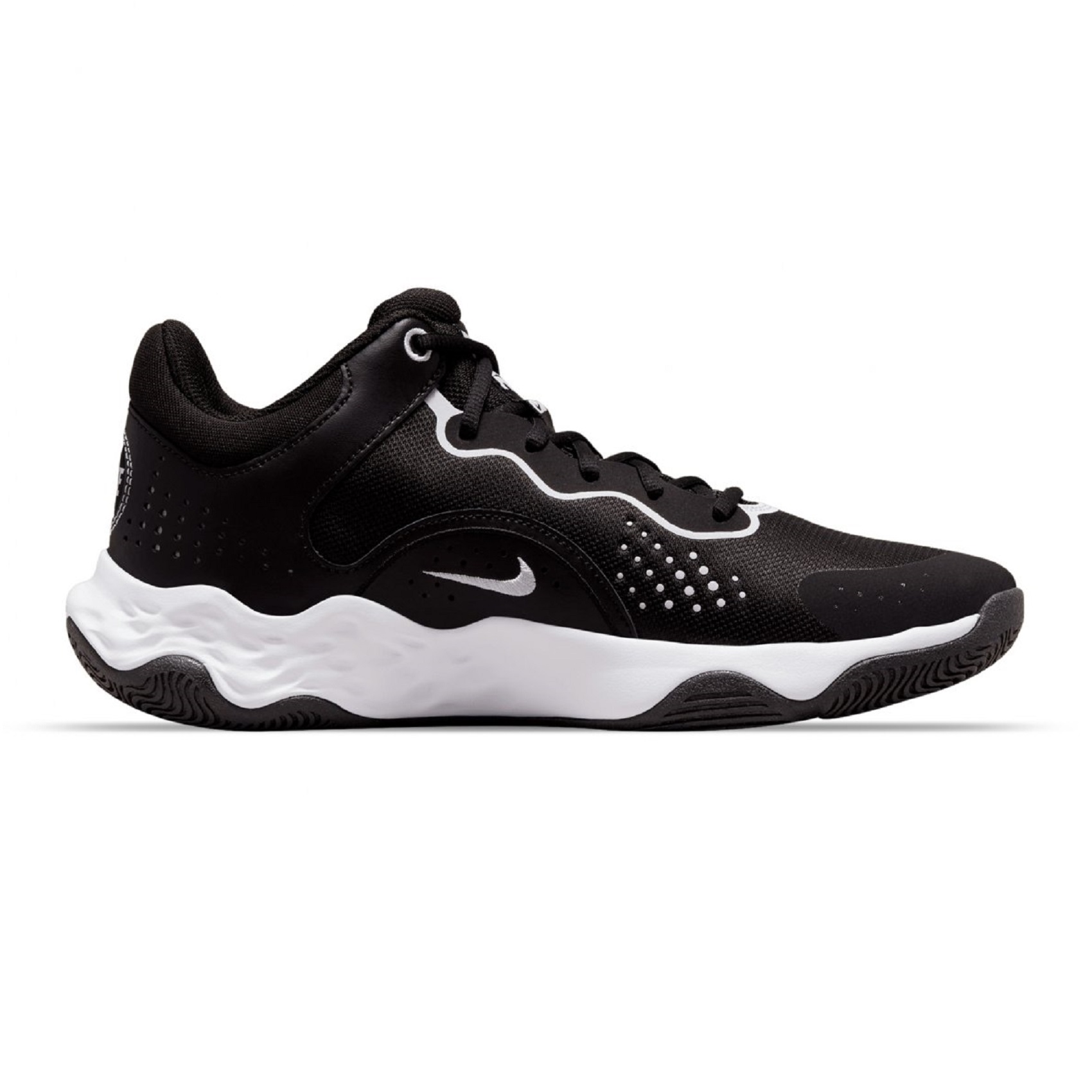 Tenis Nike Fly By Mid 3 Negro/blanco Basquetbol Hombre Talla #28.5