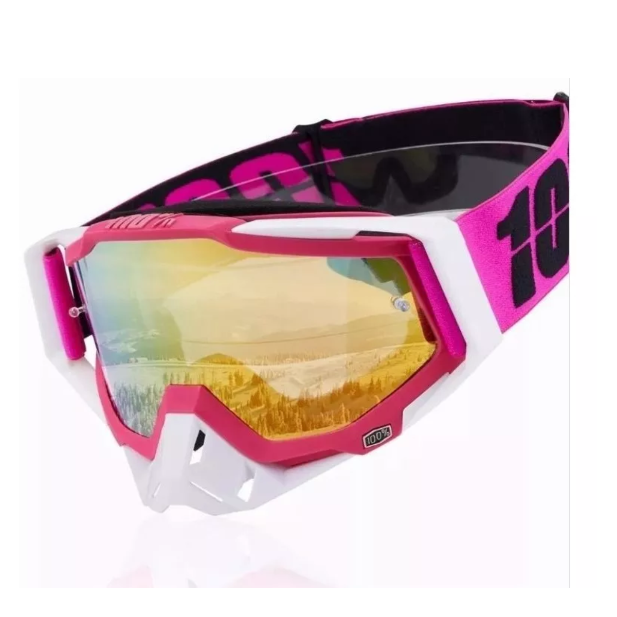 Gafas De Motocross Rzr Moto - Gafas De Motocicleta Rosa