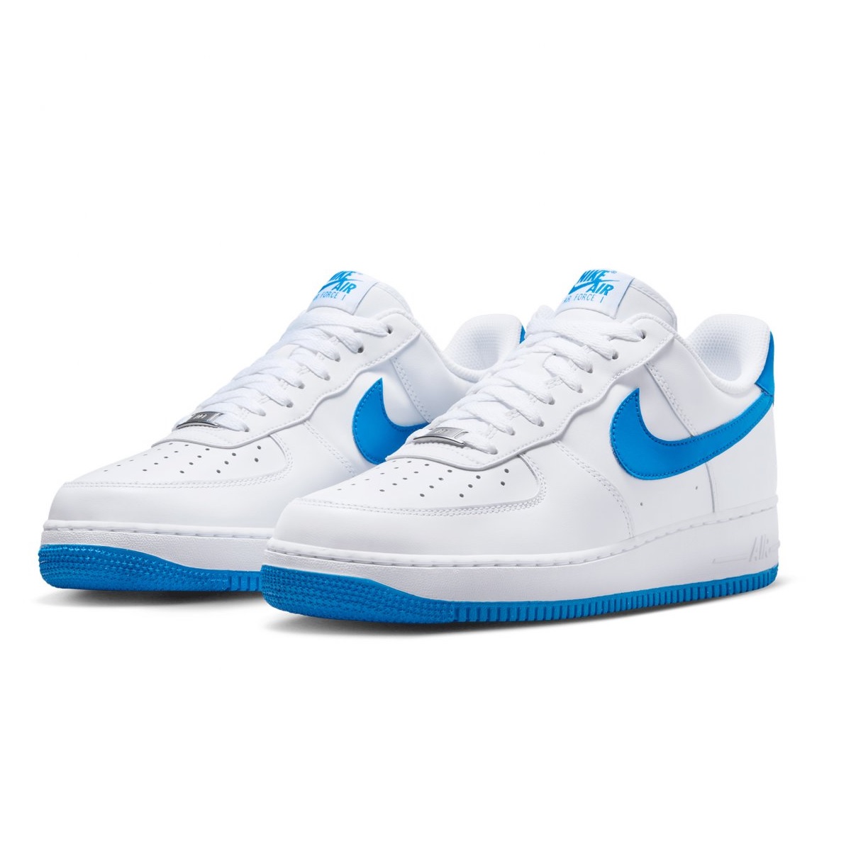 Tenis Nike Air Force 1 ´07 Blanco/azul Hombre Talla #27.5