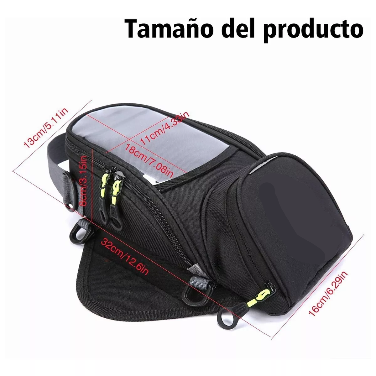 Maleta Para Tanque Iman O Correas Tank Bag Moto