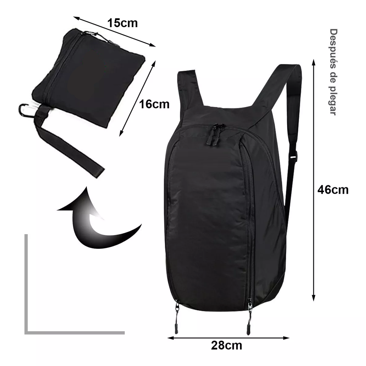Mochila Motociclista Impermeable Y Plegable Para Casco Bolsa