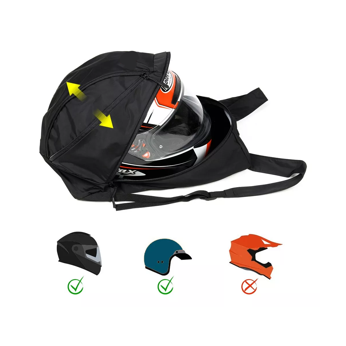 Mochila Motociclista Impermeable Y Plegable Para Casco Bolsa