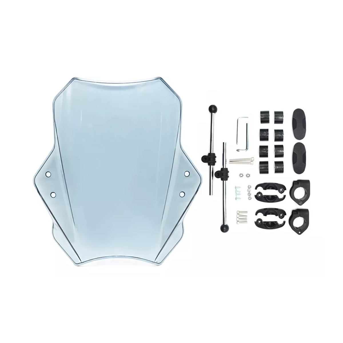 Parabrisas Moto Universal Kawasaki Yamaha Pulsar Suzuki Negro