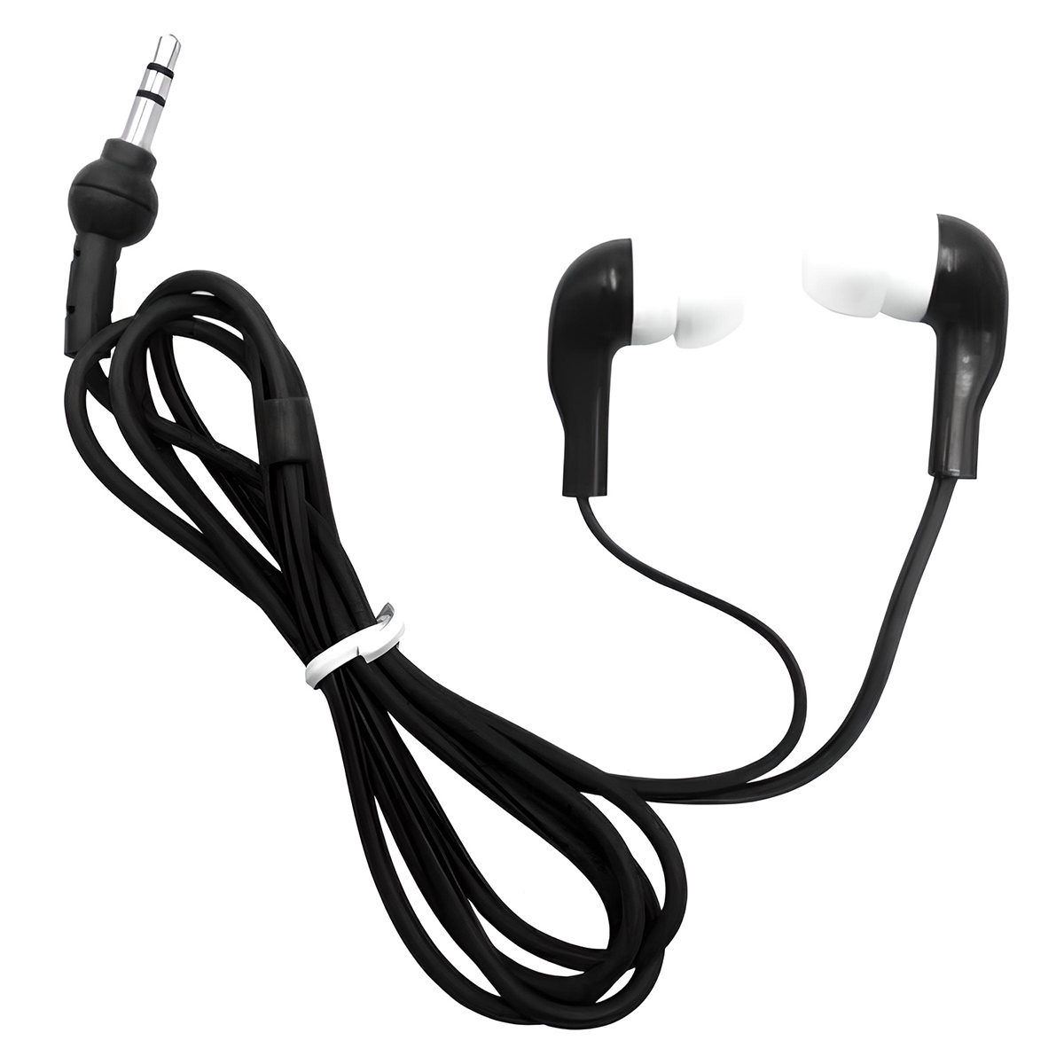Audífonos Auriculares Sencillos 3.5mm Auxiliar Negro.