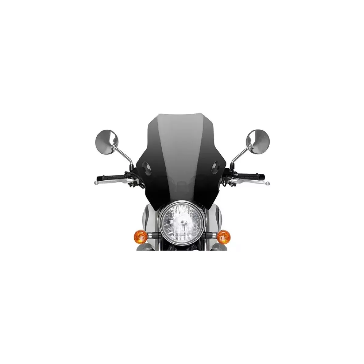 Parabrisas Moto Universal Kawasaki Yamaha Pulsar Suzuki Negro