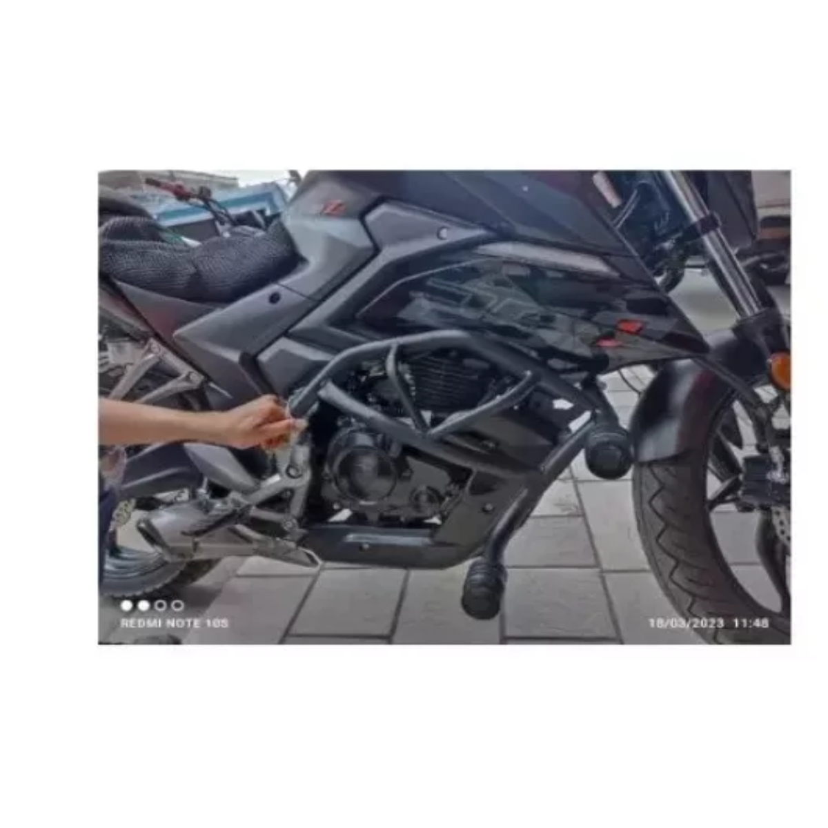 Slider Jaula Proteccion Italika 250z Grafito-negra