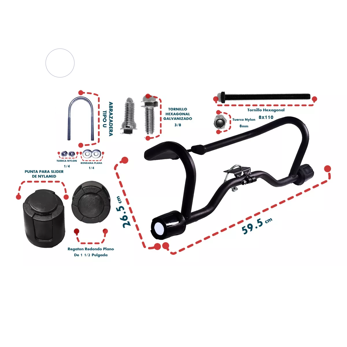 Slider Reforzado Para Motocicleta Italika 200z