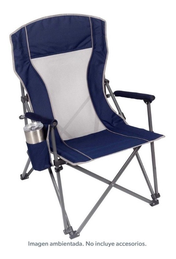 2 Sillas Plegables Para Camping Pesca Playa Azules.