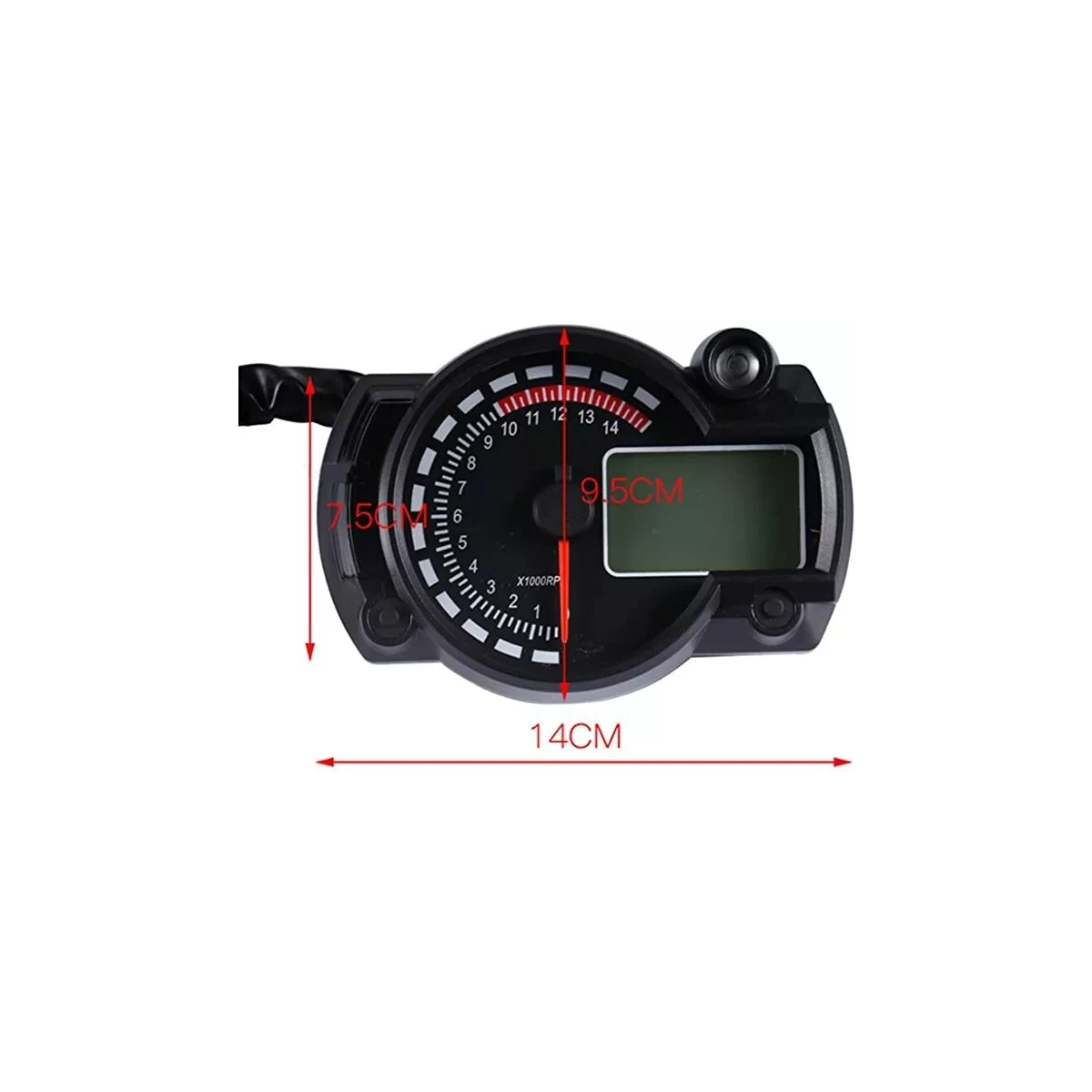 Motocicleta Digital Lcd Odómetro Velocímetro