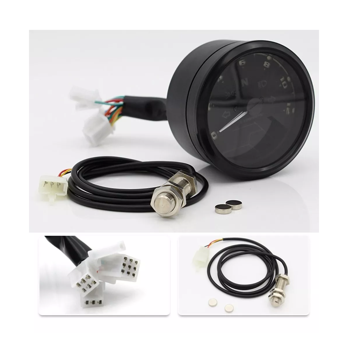 Odómetro Tacómetro Lcd De 12000rpm Para Motocicleta