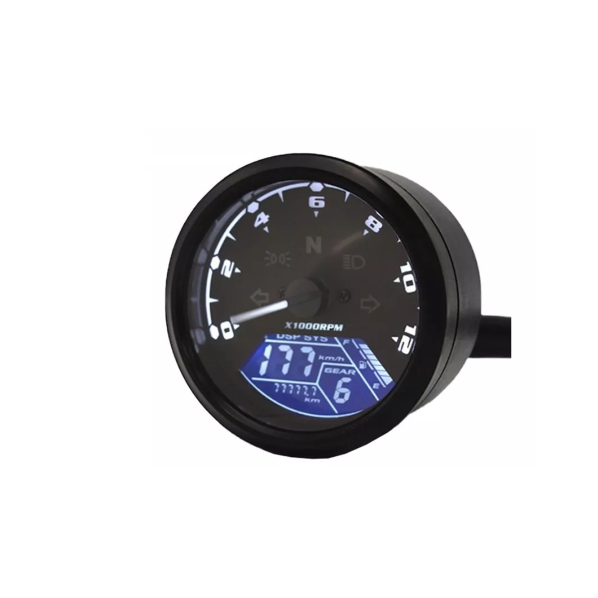 Odómetro Tacómetro Lcd De 12000rpm Para Motocicleta