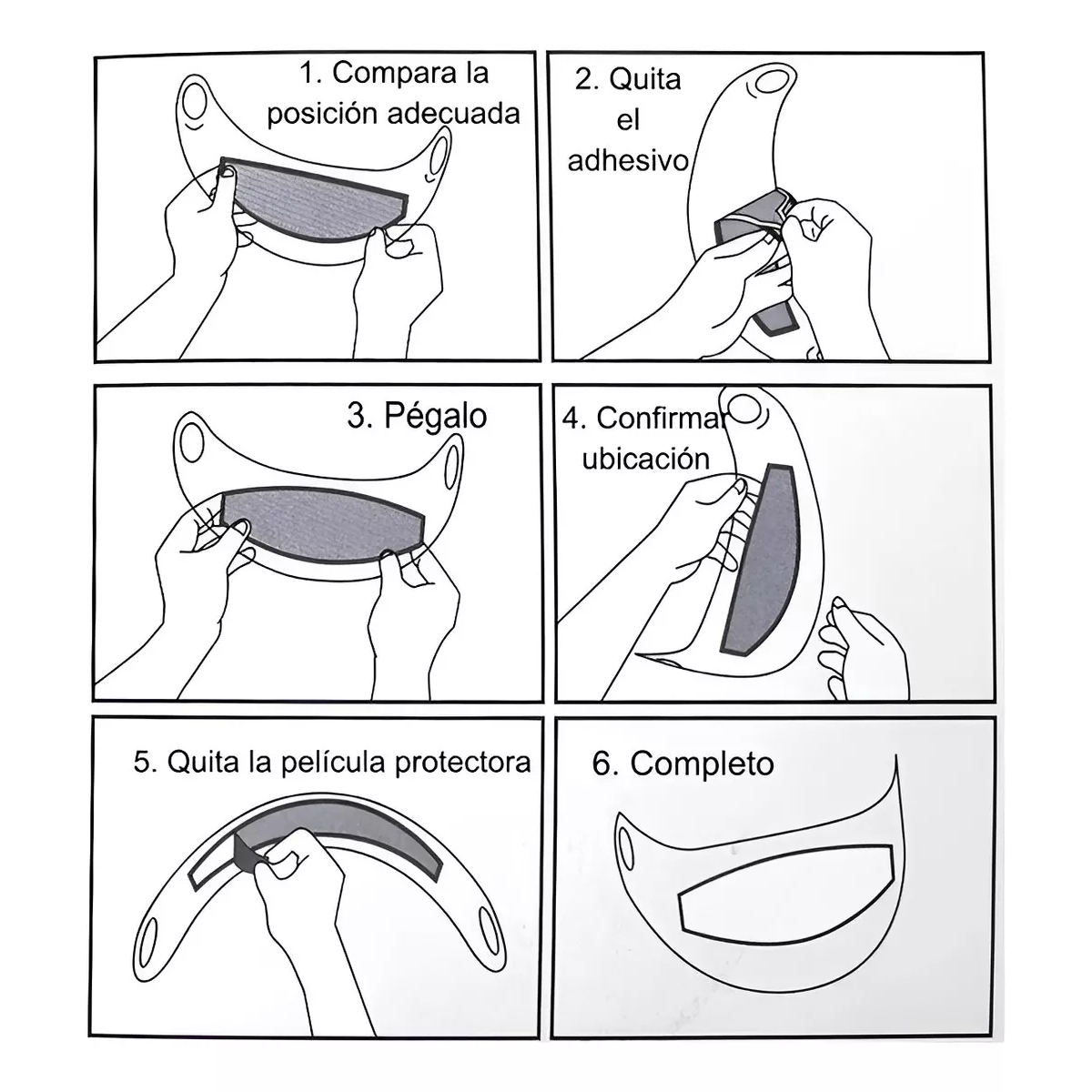  Mica Antiempañante Niebla Lluvia Moto Visor Casco