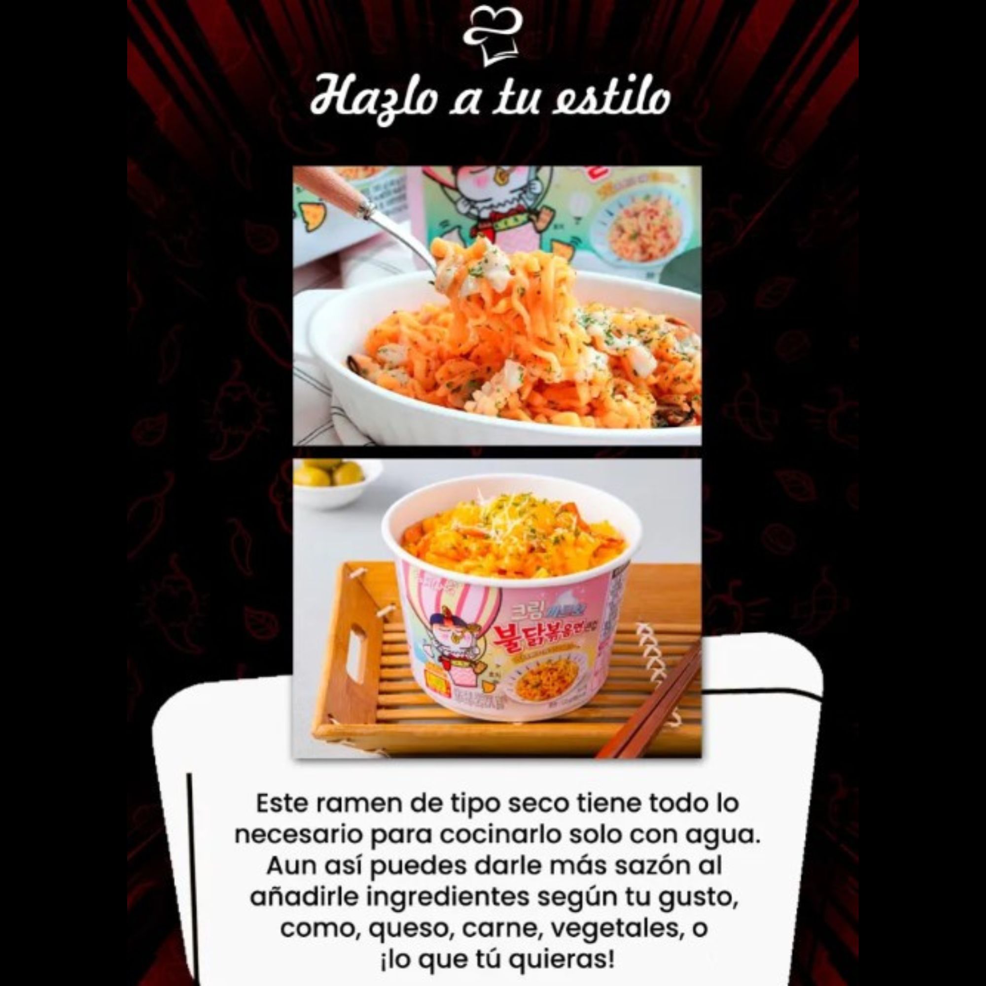 Sopa Instantánea Ramen Coreana Buldak Big Bowl Sabor Cremosa de 16 Piezas
