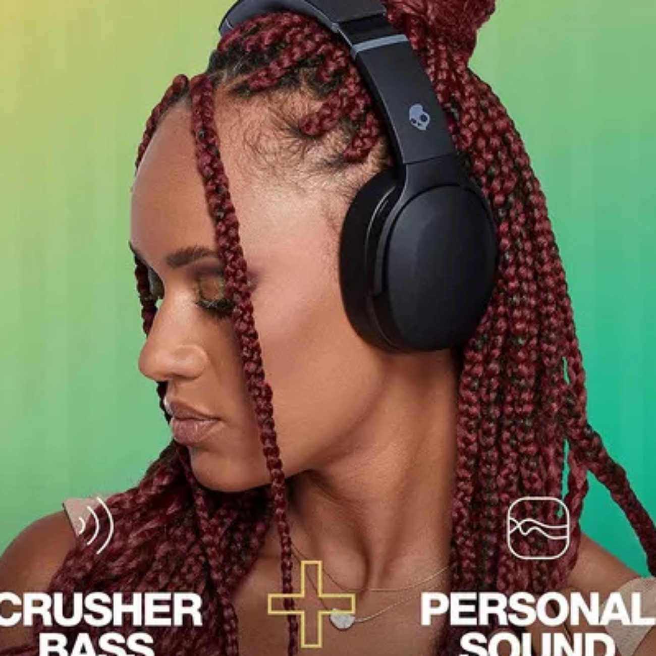 Audífonos Inalámbricos Over-ear Crusher Evo Skullcandy Negro