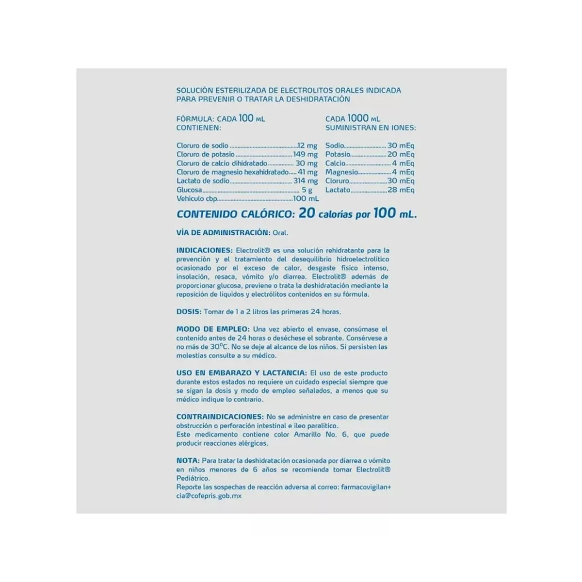 Suero Rehidratante Electrolit Lima Limón 18 Piezas de 625 ml