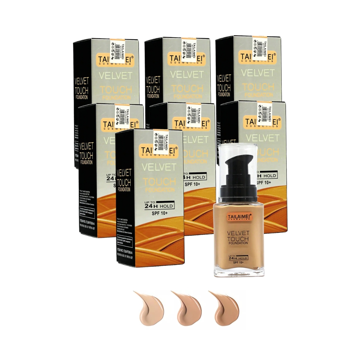 12pz Base De Maquillaje Liquido Tailaimei Larga duración.