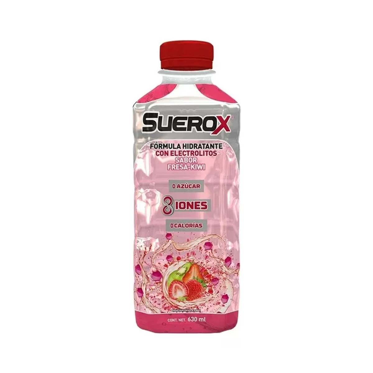Bebida Rehidratante Suerox Fresa Kiwi 10 Piezas de 630 ml c/u