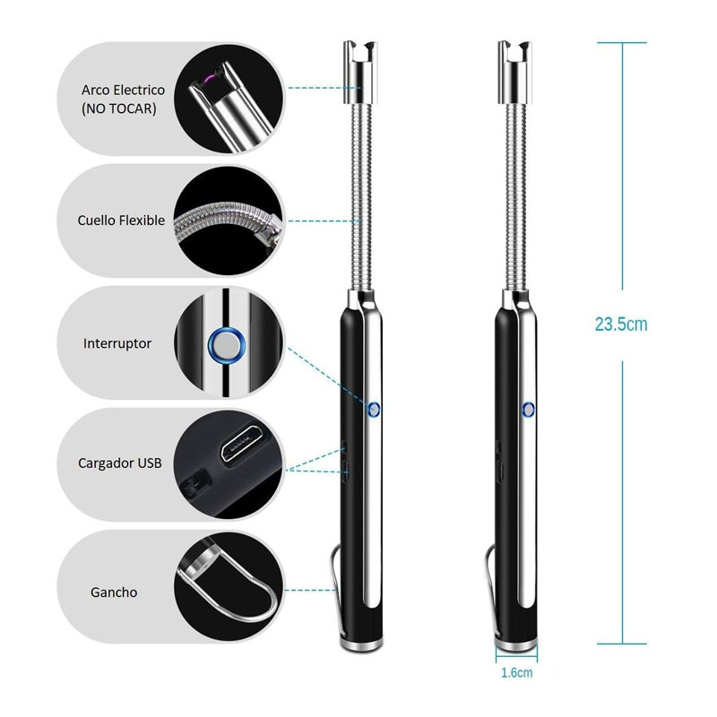 Encendedor Eléctrico largo Para Cocina.