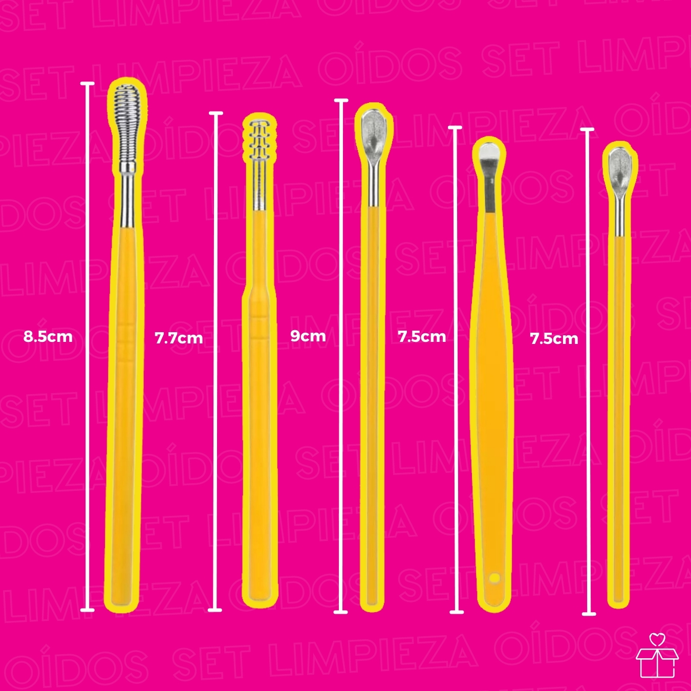 Set Herramientas Para Limpieza De Oídos.