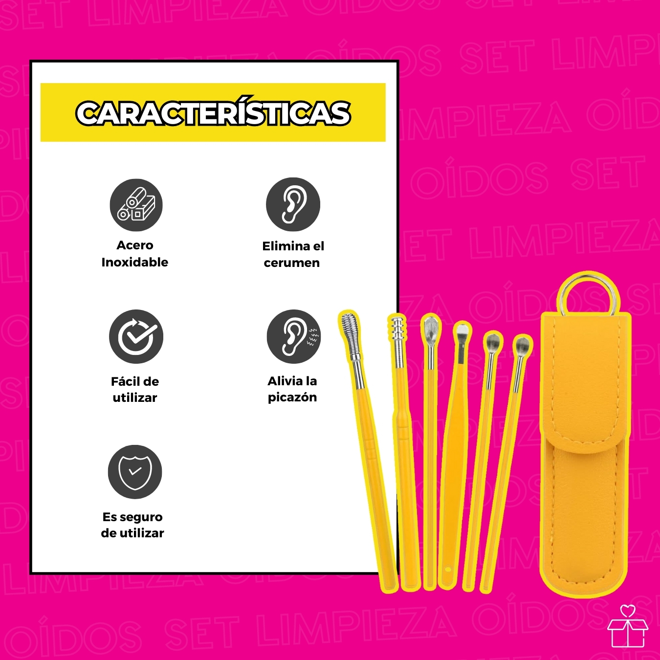 Set Herramientas Para Limpieza De Oídos.