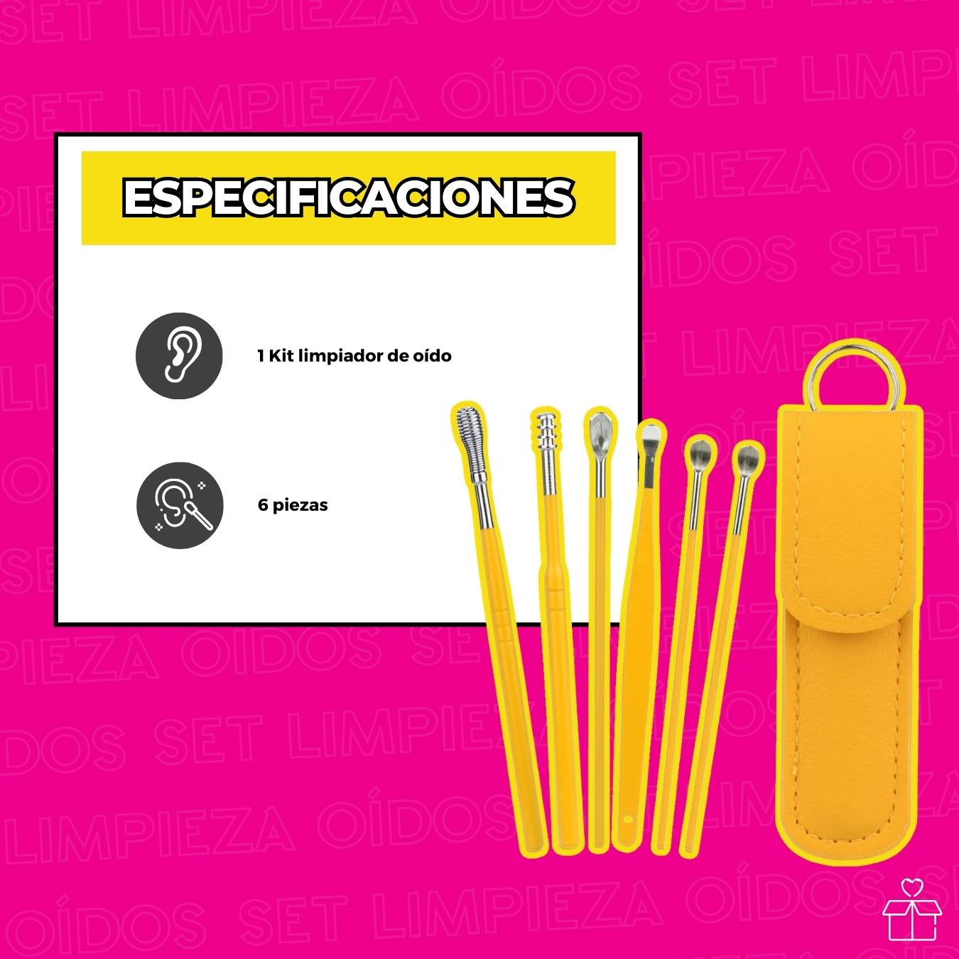 Set Herramientas Para Limpieza De Oídos.