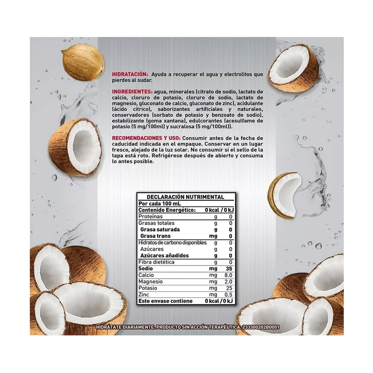 Bebida Rehidratante Suerox Coco 10 Piezas de 630 ml c/u