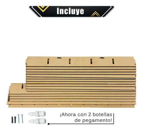 Exhibidor Para Carritos Hotwheels 50 Espacios Mdf