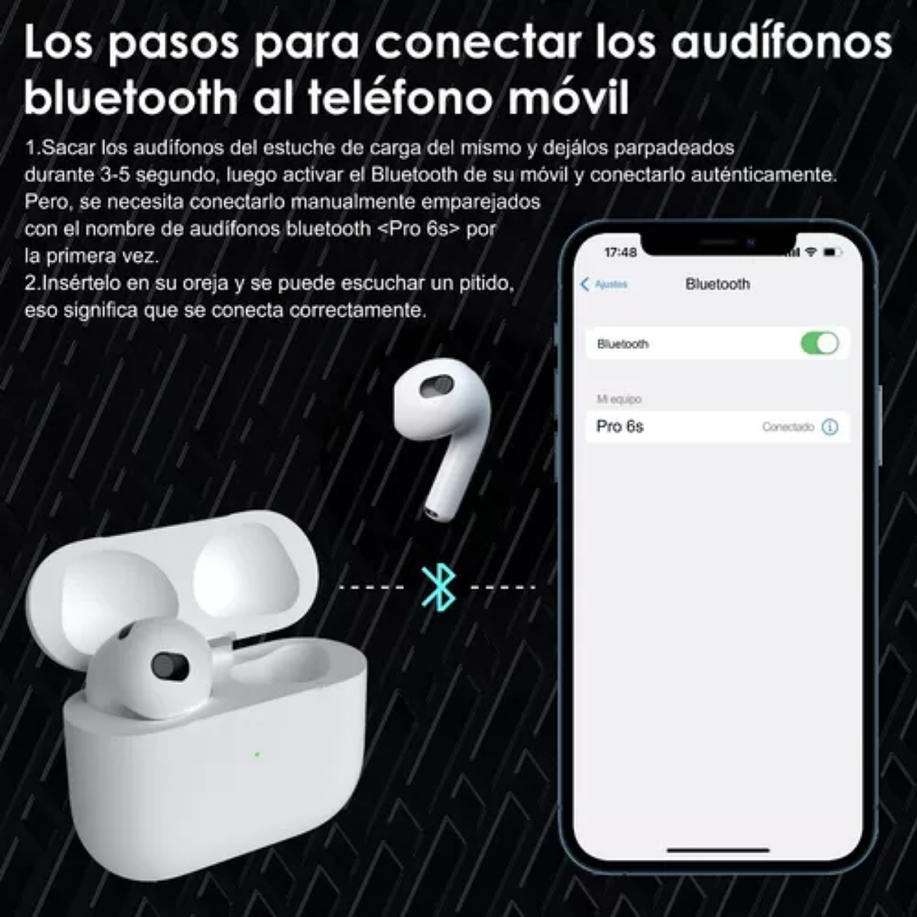 Audífonos Inalámbricos Bluetooth In-ear Gamer Color Blanco