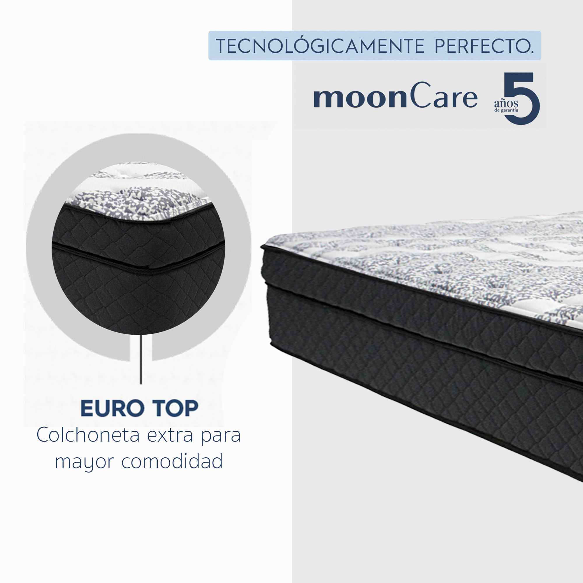 Colchón Queen Restonic Lipa Mooncare