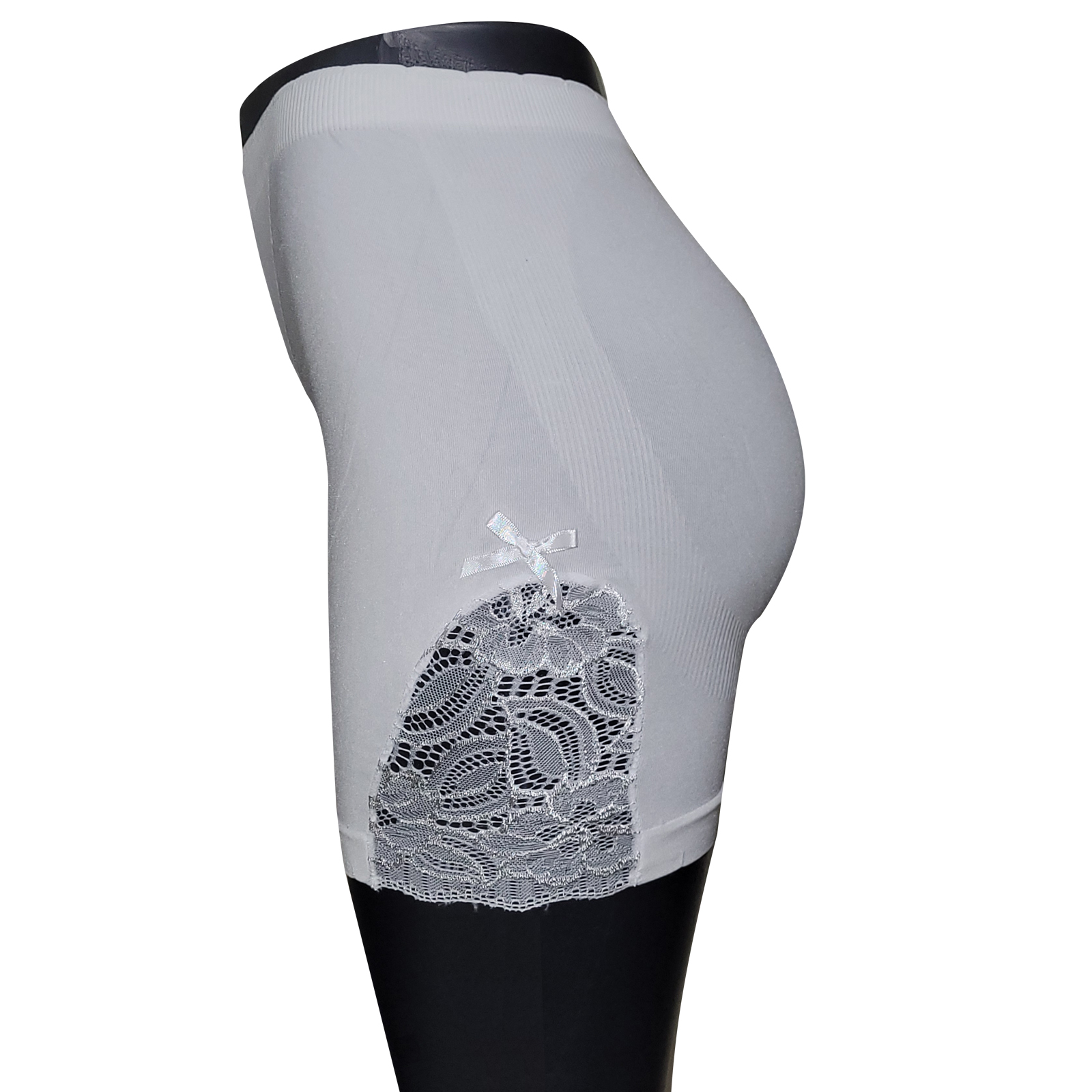 Shorts Mujer Push Up, Blanco, Levanta Pompa, Unitalla Encaje, Pantaleta, Braga, Boxer, Bikini, Ropa Interior, Tanga.