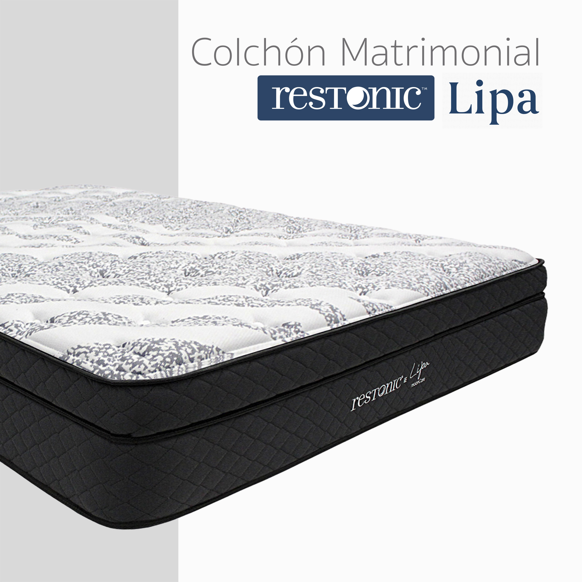 Colchón Queen Restonic Lipa Mooncare