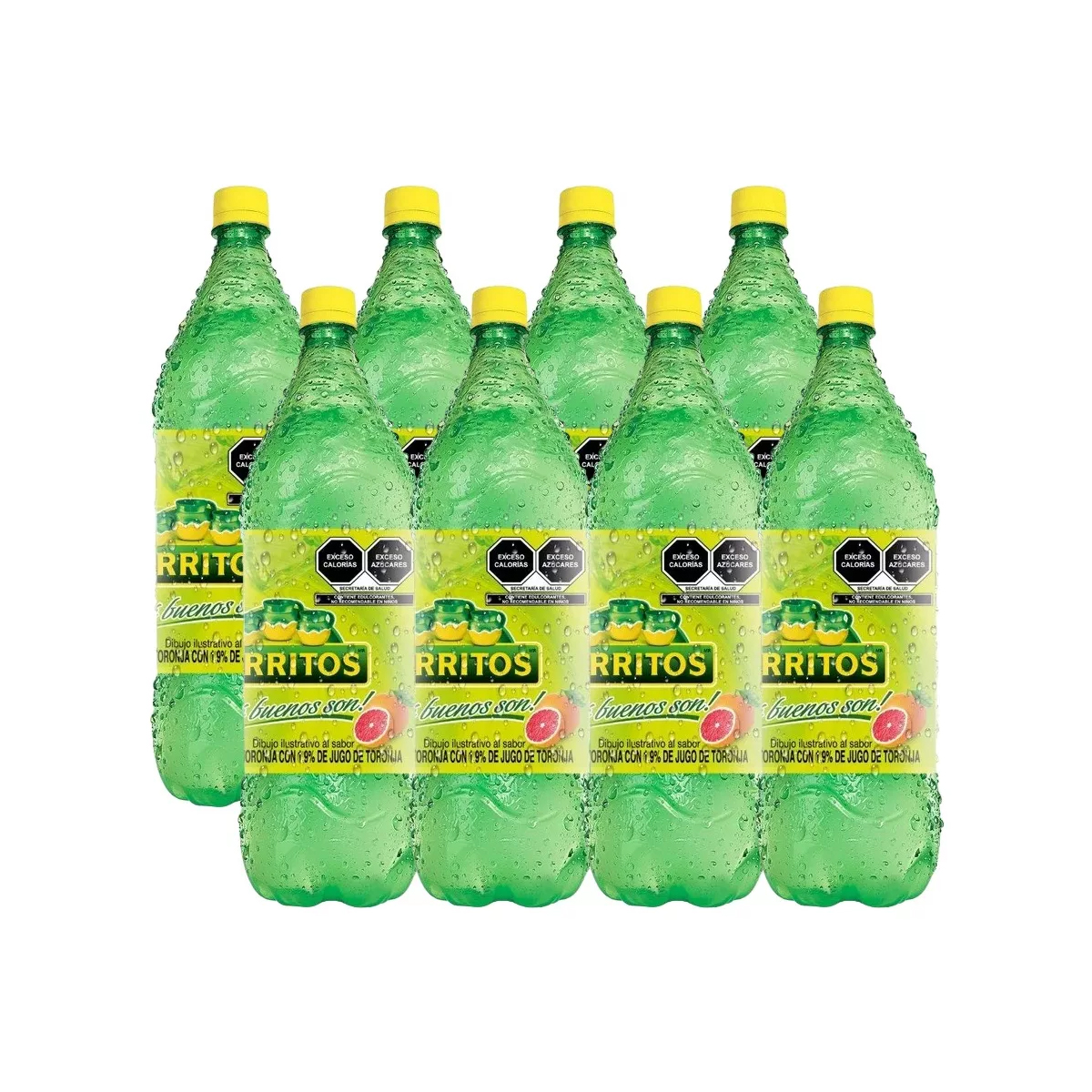 Jarrito Refresco Toronja 8 Piezas de 2 Lt c/u
