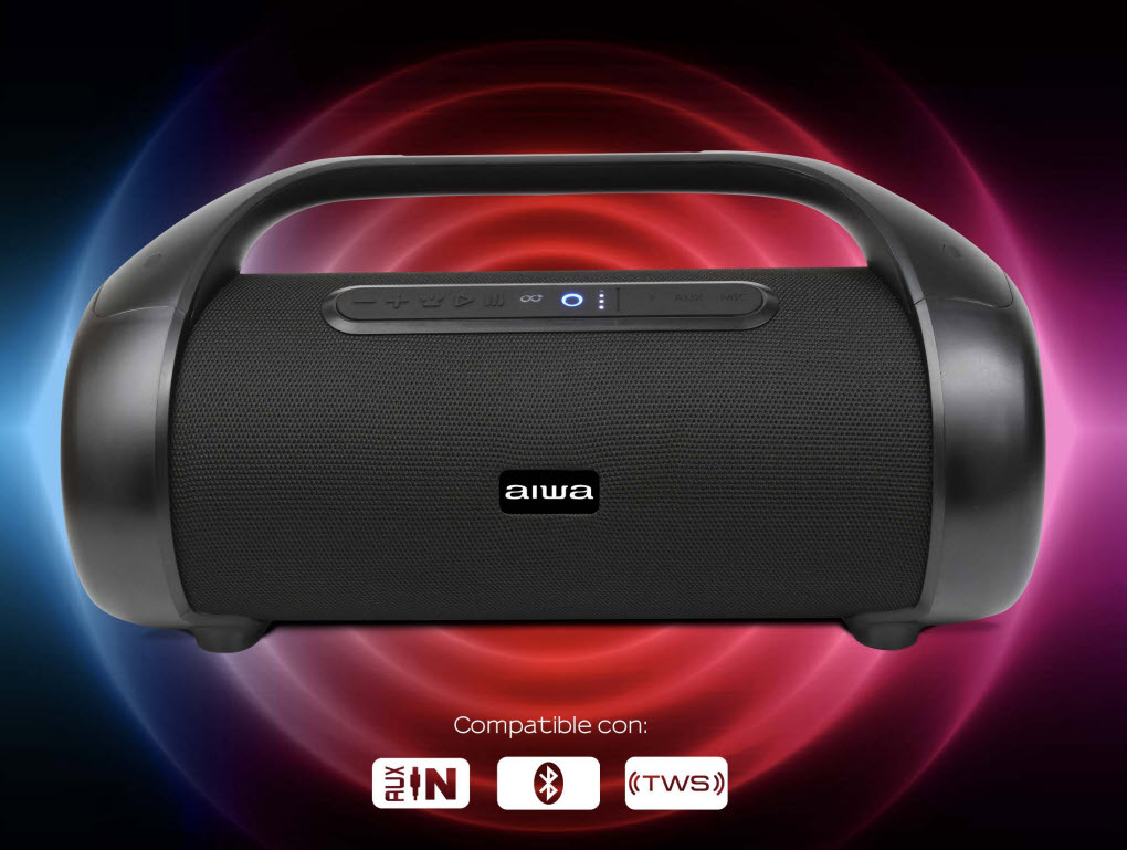 Parlante Aiwa AWS1000BT Bluetooth 90W RMS Boombox
