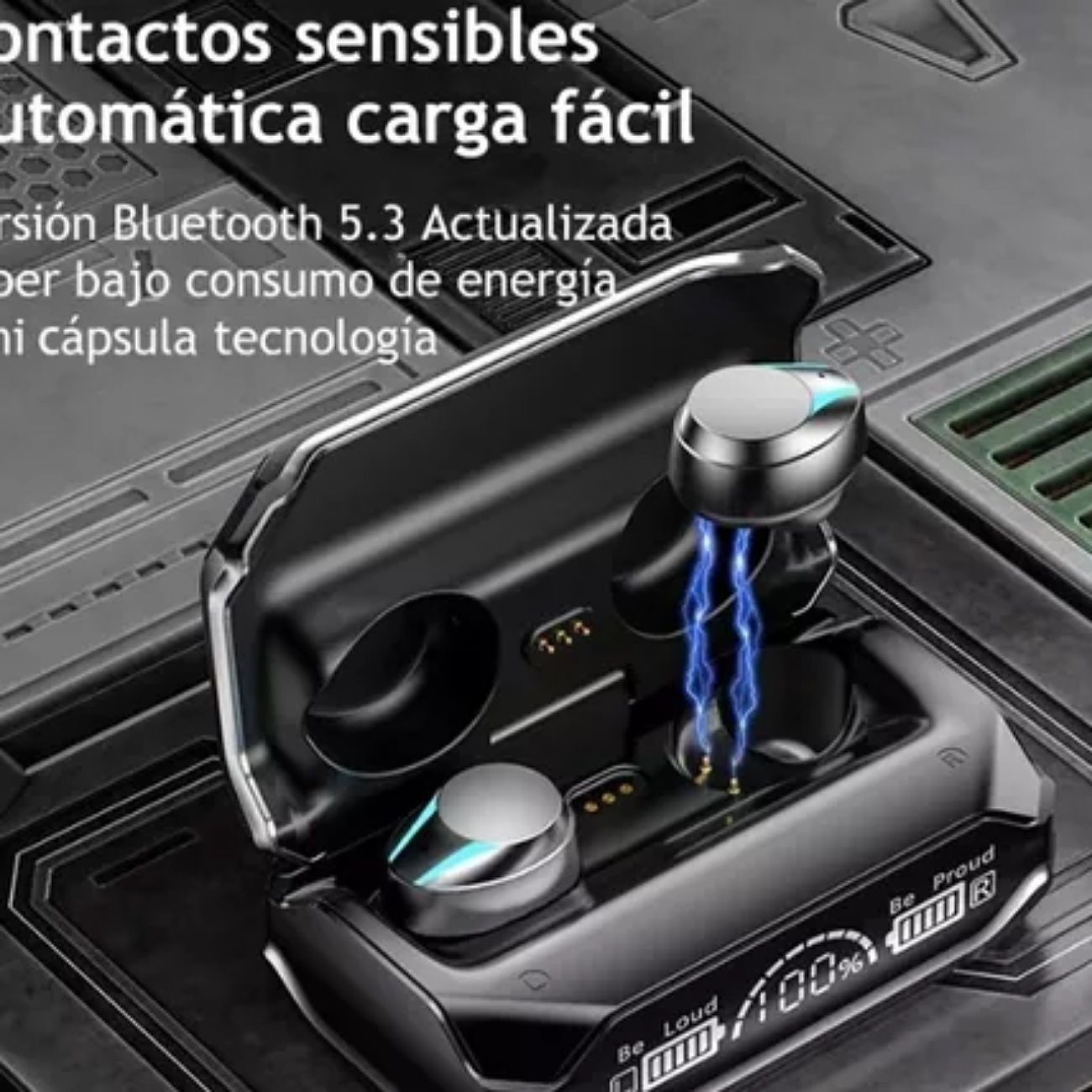 Audífonos Bluetooth M41 Tws Hd Reducción Ruido Audicularer Color Gris