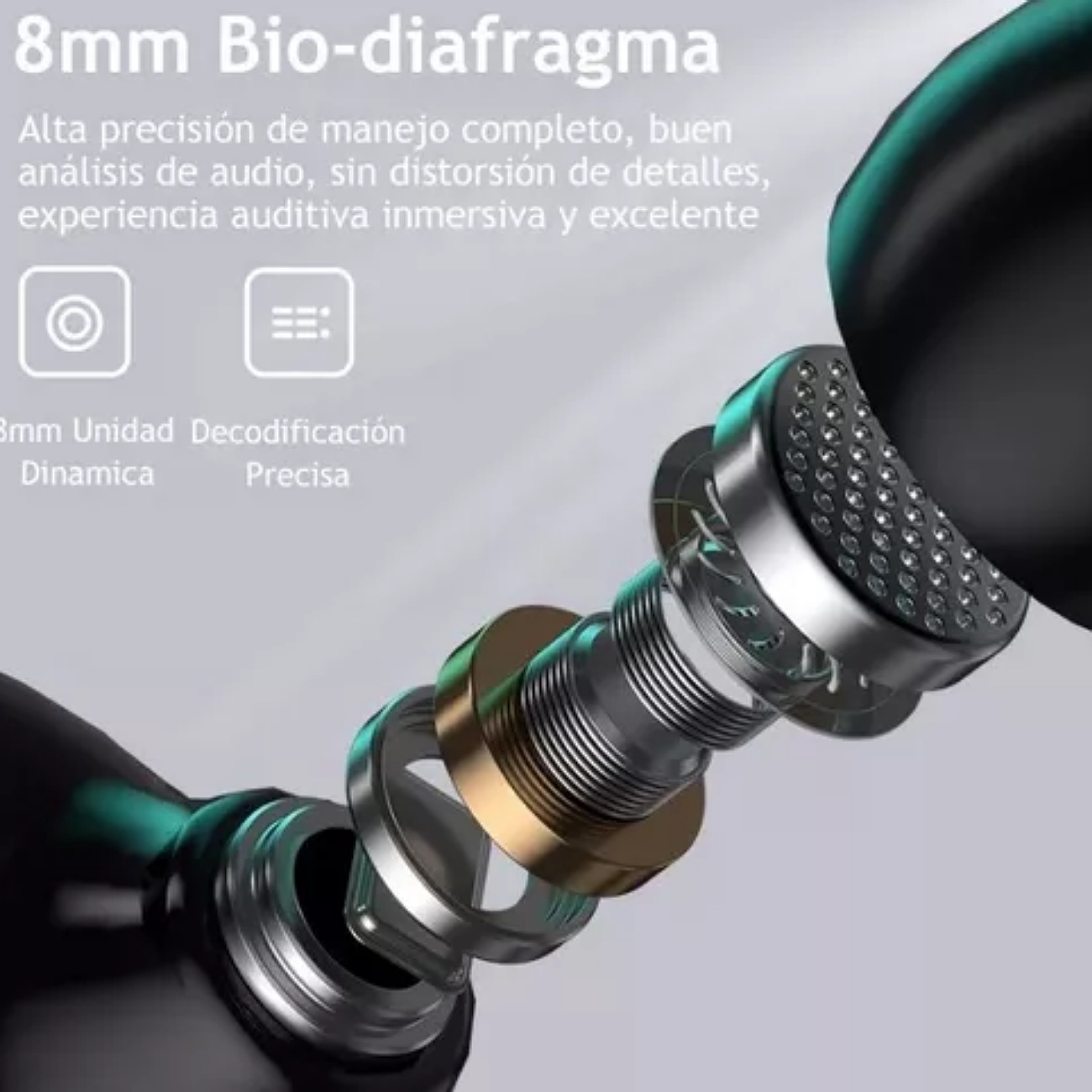 Audífonos Bluetooth M41 Tws Hd Reducción Ruido Audicularer Color Gris