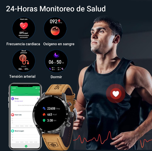 Lige Reloj Inteligente Para Hombre Smartwatch Bluetooth Depo