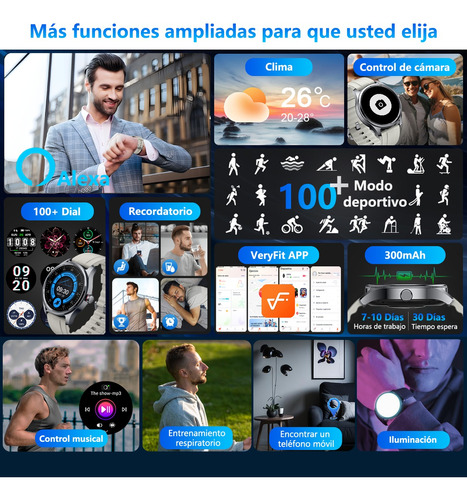 Reloj Inteligente Hombre Smartwatch Bluetooth Llamadas Alexa