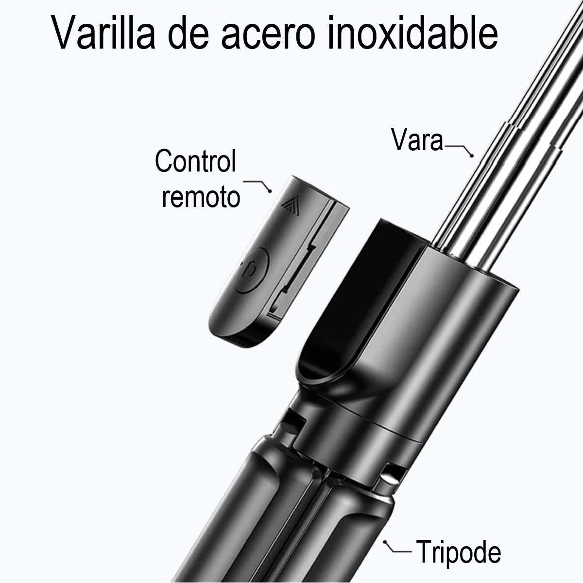 Bastón Palo Selfie inalámbrico cámara deportiva soporte trípode Bluetooth extensible iPhone Cel