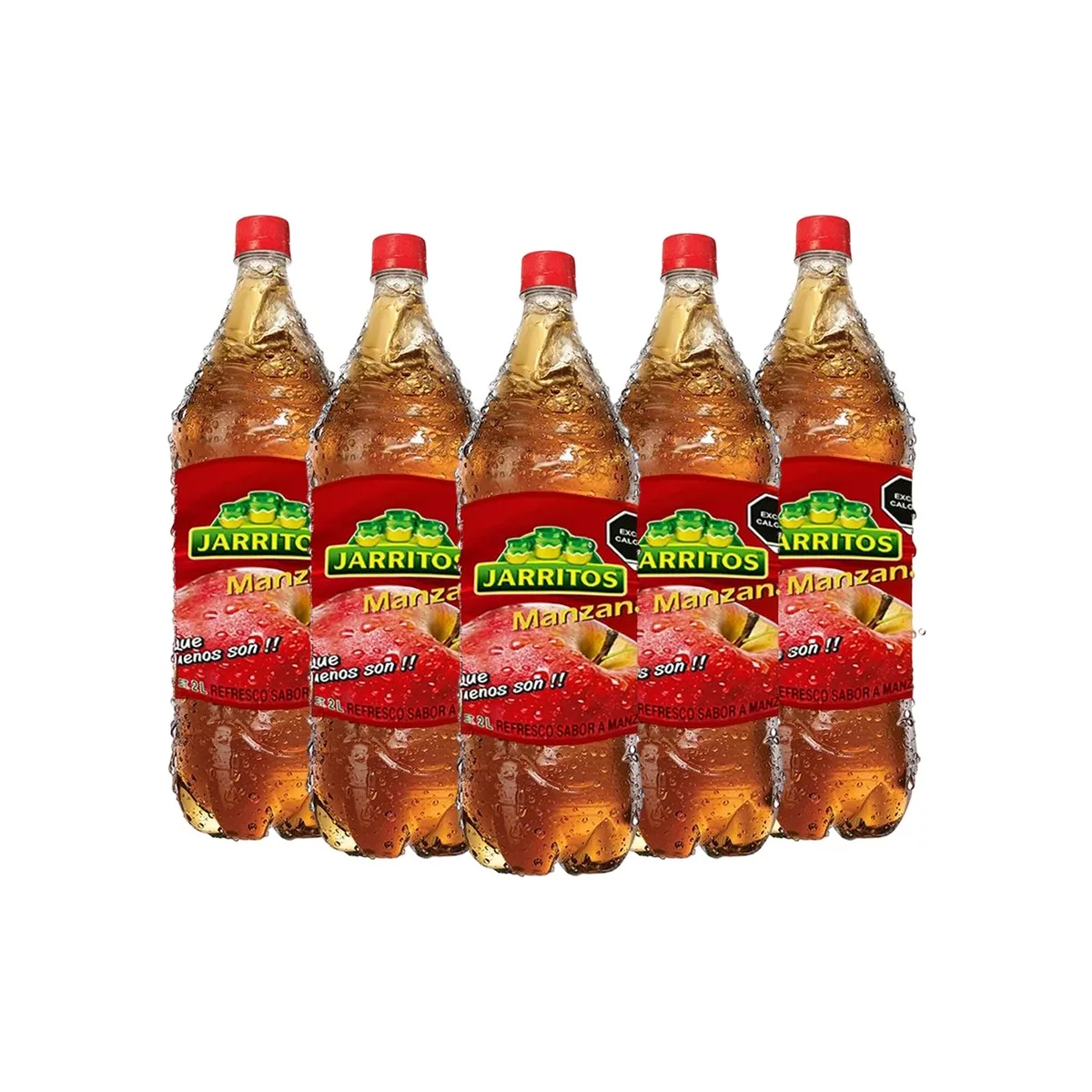 Jarrito Refresco Manzana 5 Piezas de 2 Lt c/u