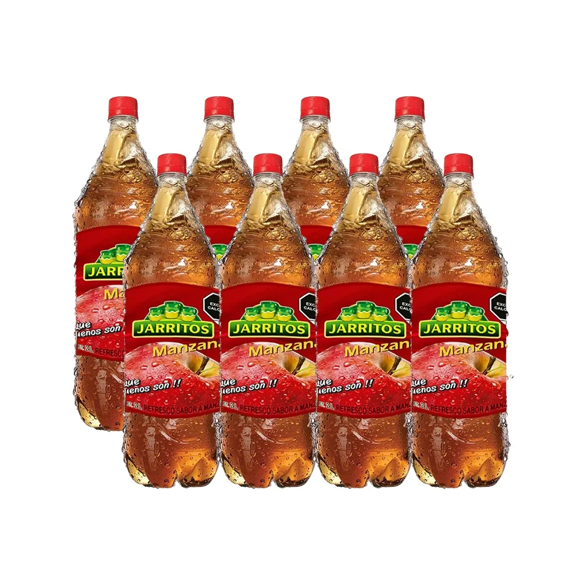 Jarrito Refresco Manzana 8 Piezas de 2 Lt c/u