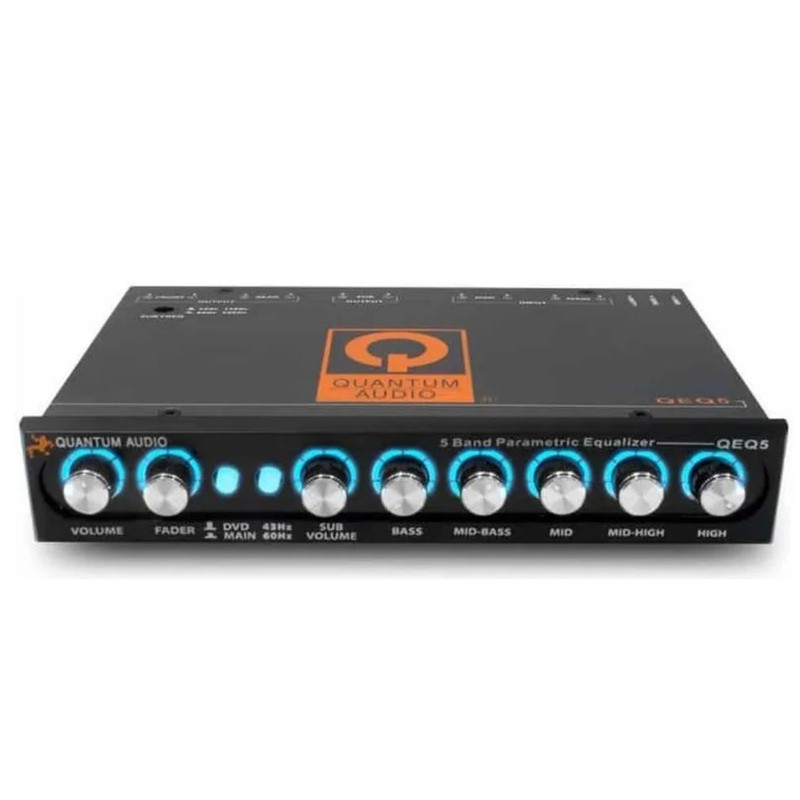 Ecualizador 5 Bandas Quantum Qeq5 8 Volts Max Ctrl Subwoofer