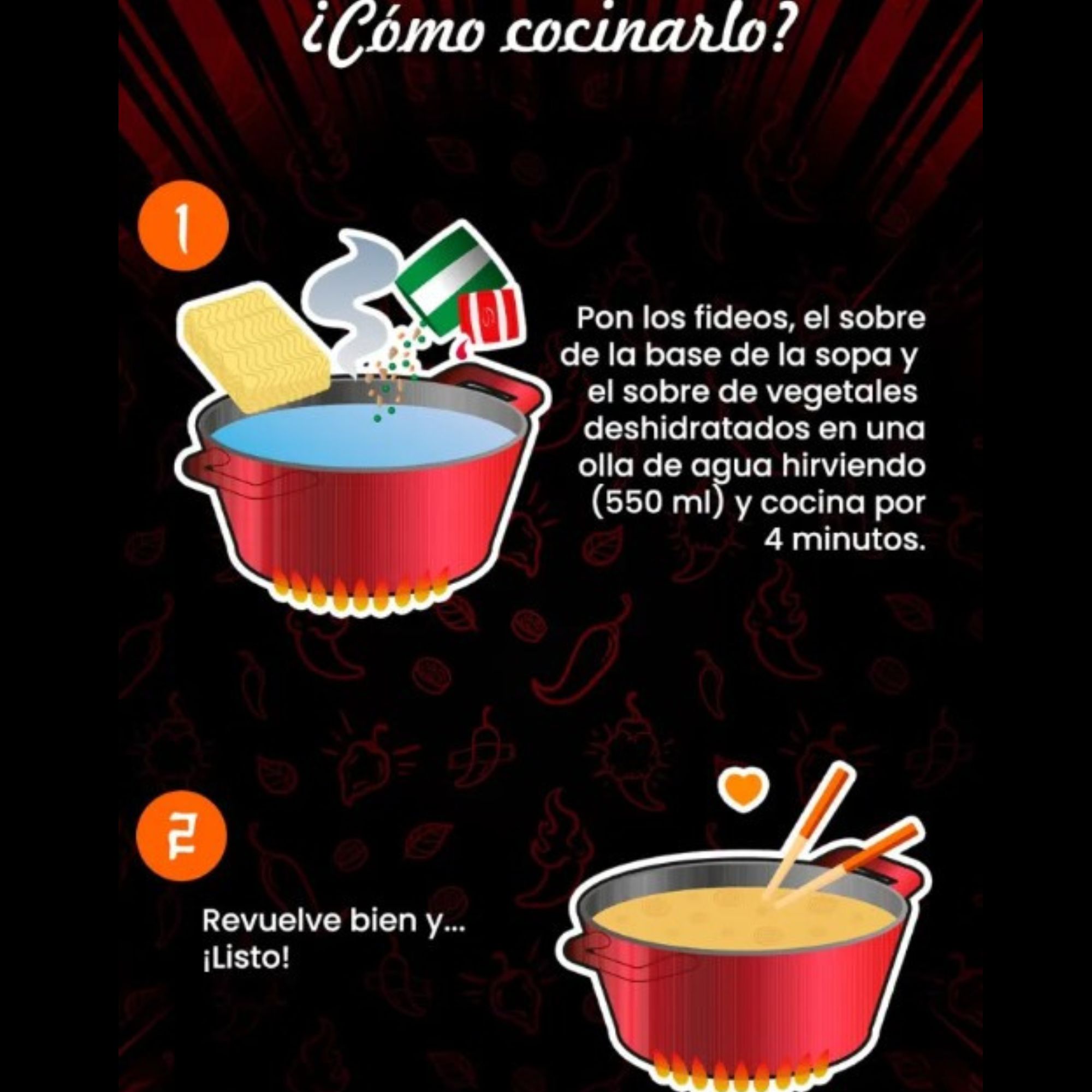 Sopa Instantánea Ramen Coreana Estilo Japonesa U-dong Sabor Mariscos de 5 Piezas