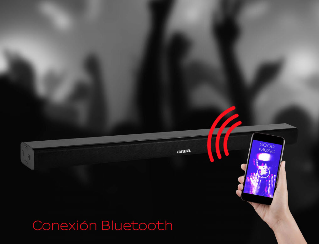 Barra De Sonido Aiwa AWSBH1 2ch 40W Bluetooth USB