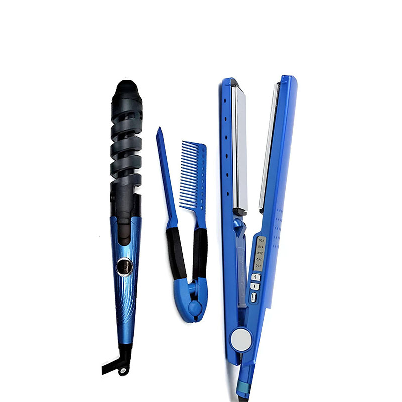 Kit plancha , rizadora y peine.