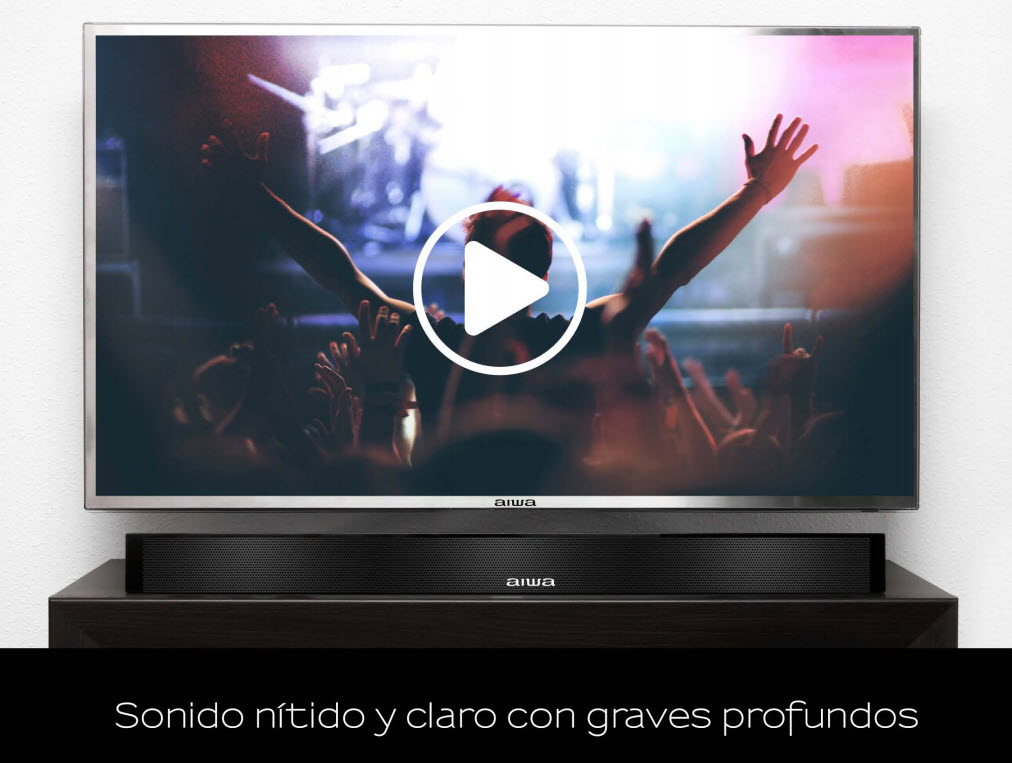 Barra De Sonido Aiwa AWSBH1 2ch 40W Bluetooth USB