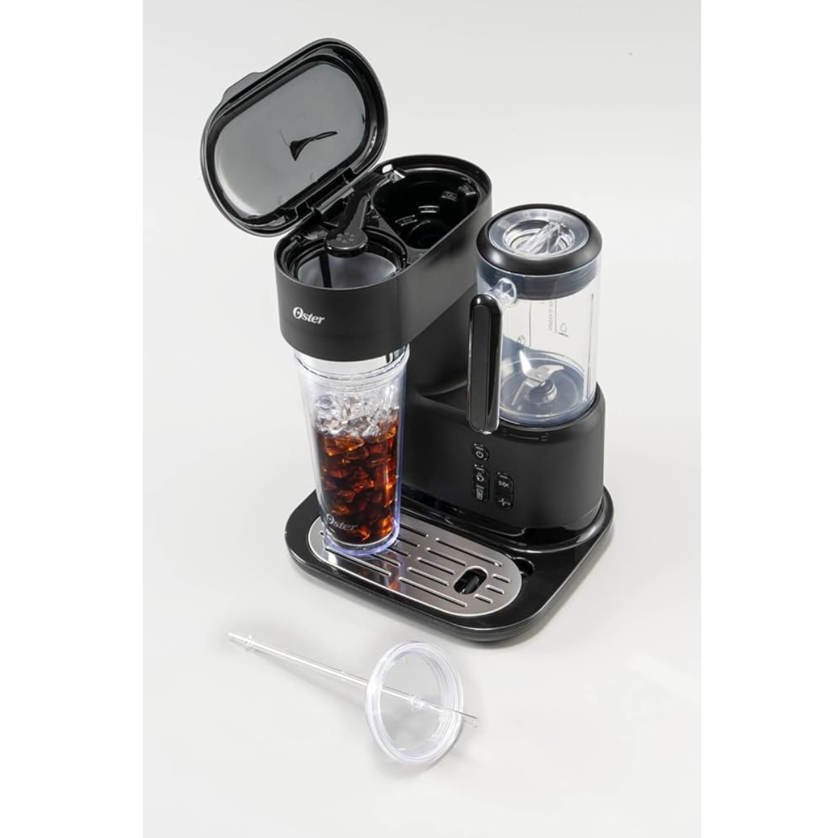 Cafetera frappé Oster® con Licuadora BVSTDC03B 3 en 1 Filtro Permanente.